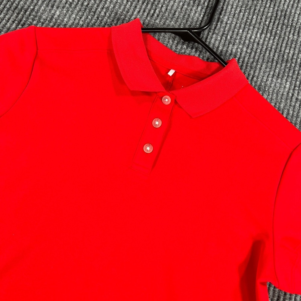 Nike Golf Polo Shirt Youth Girls XL Extra Large Red Short Sleeve Casual School